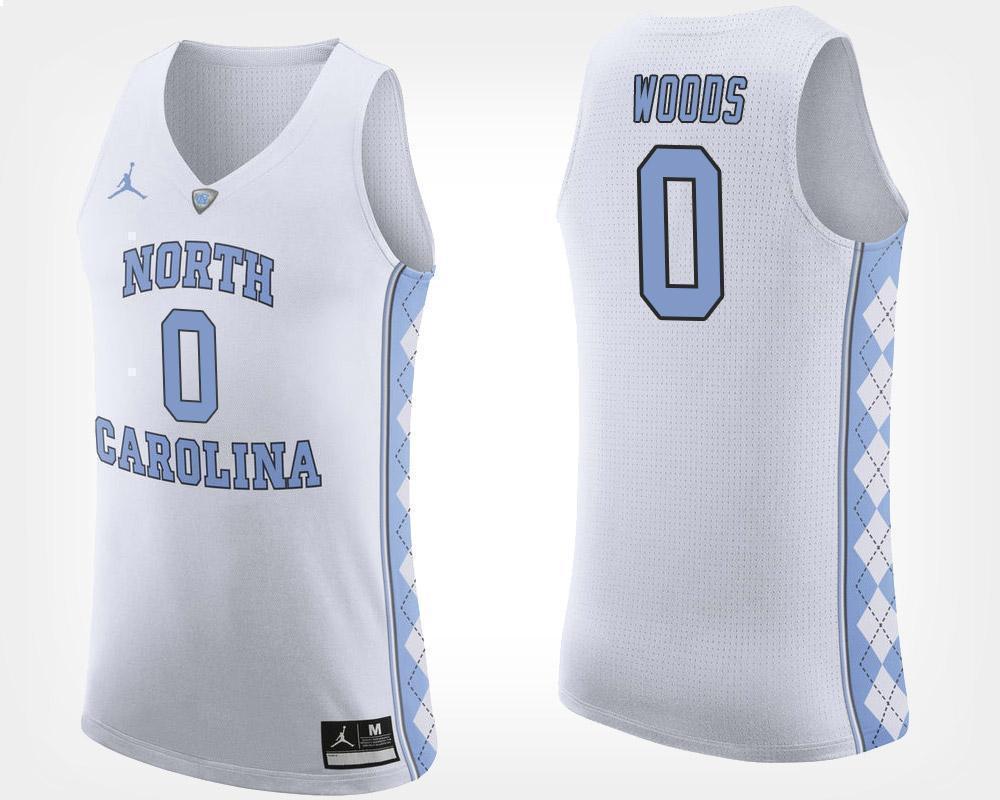 Seventh Woods North Carolina Basketball Jersey - White