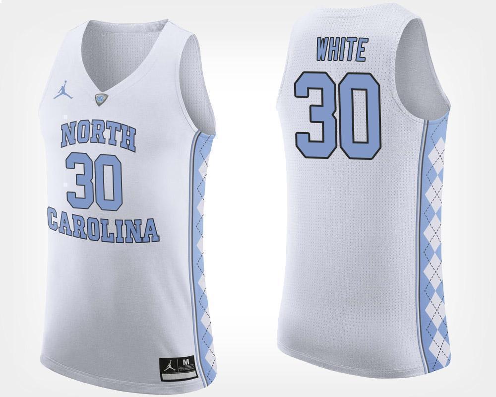 Stilman White North Carolina Basketball Jersey - White