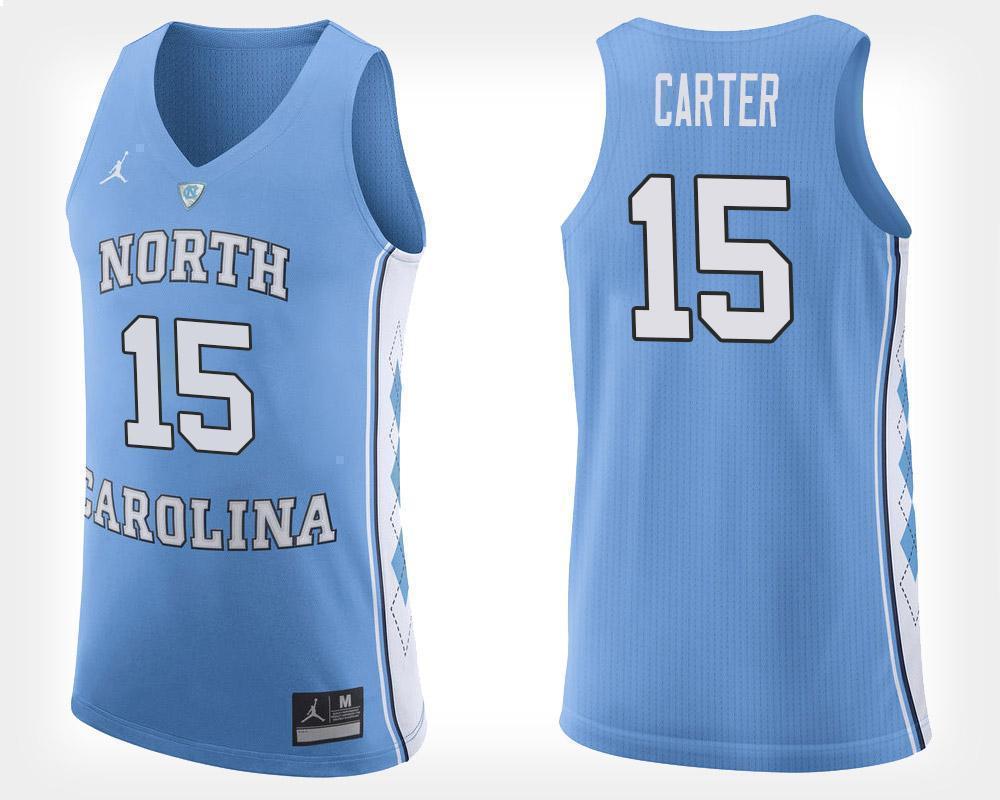 Vince Carter North Carolina Basketball Jersey - Light Blue