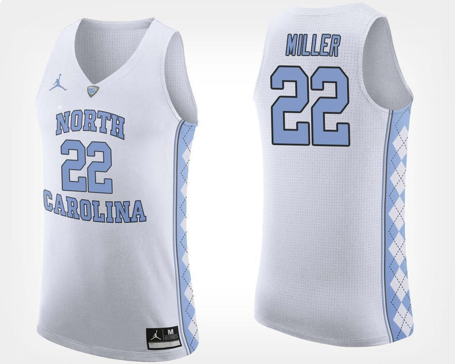 Walker Miller North Carolina Basketball Jersey - White
