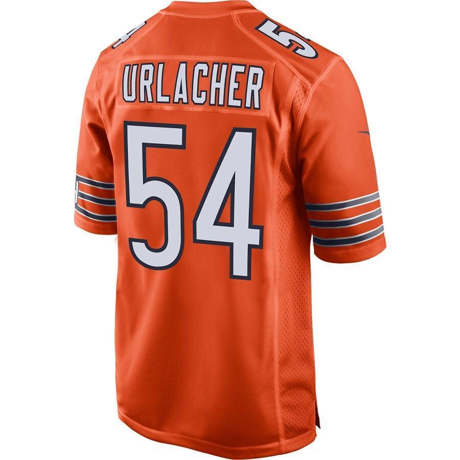 Men's Chicago Bears Brian Urlacher Orange 100th Season Retired Game Jersey