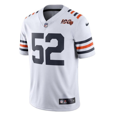 Men's Chicago Bears Khalil Mack White 2019 100th Season Alternate Classic Limited Jersey