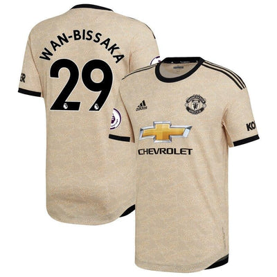 Aaron Wan-Bissaka #29 Manchester United 2019/20 Away Player Jersey - Tan
