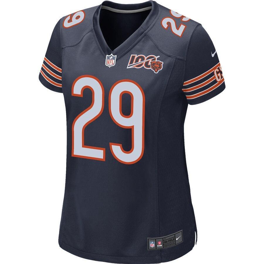Women's Chicago Bears Tarik Cohen Navy 100th Season Game Jersey