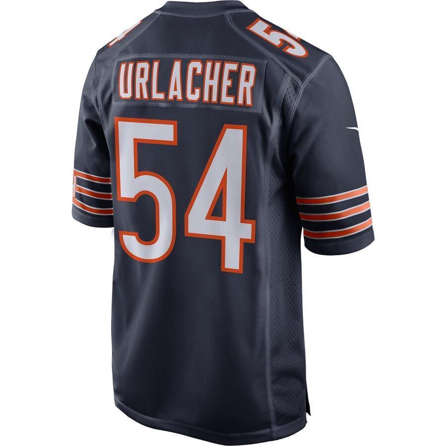 Men's Chicago Bears Brian Urlacher Navy 100th Season Retired Game Jersey