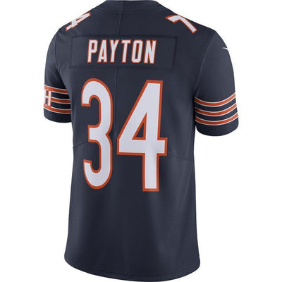 Men's Chicago Bears Walter Payton Navy 100th Season Retired Limited Jersey