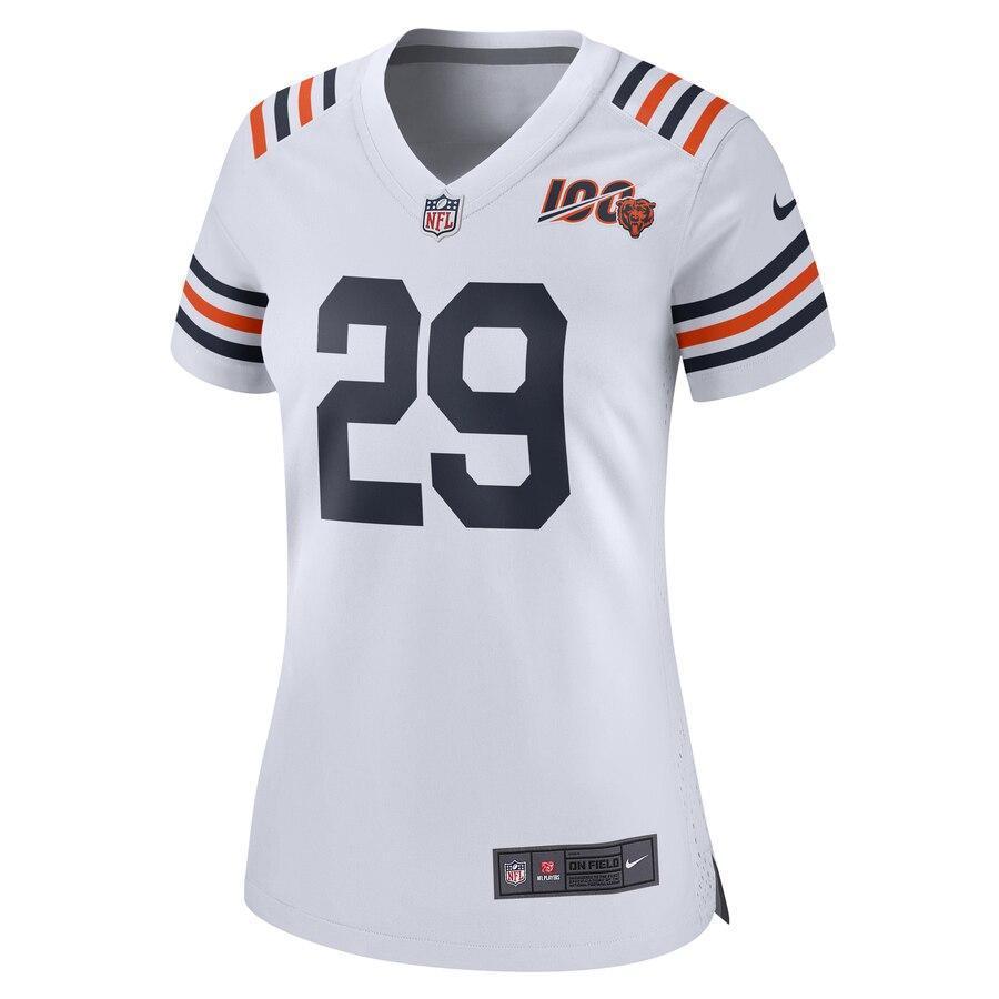 Women's Chicago Bears Tarik Cohen White 2019 100th Season Alternate Classic Game Jersey