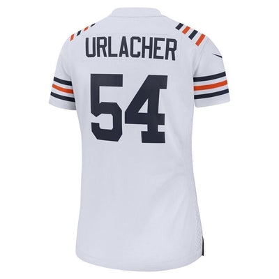 Women's Chicago Bears Brian Urlacher White 2019 100th Season Alternate Classic Retired Player Game Jersey