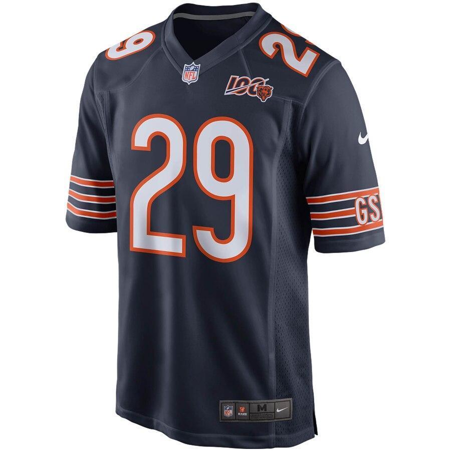 Men's Chicago Bears Tarik Cohen Navy 100th Season Game Jersey