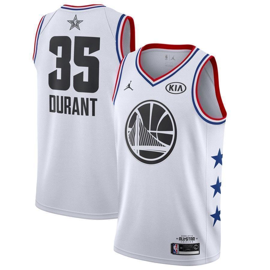 Golden State Warriors #35 Kevin Durant 2019 ALL STAR Swingman Jersey