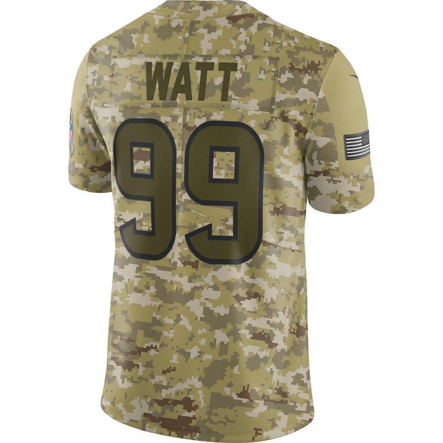 J.J. Watt Houston Texans Game Jersey Camo