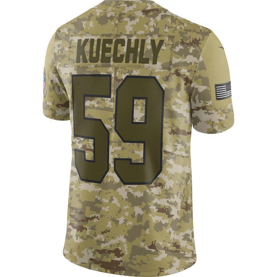 Luke Kuechly Carolina Panthers Game Jersey Camo