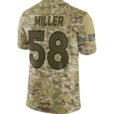 Von Miller Denver Broncos Game Jersey Camo
