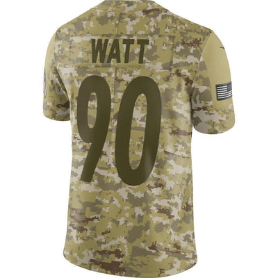 T.J. Watt Pittsburgh Steelers Game Jersey Camo