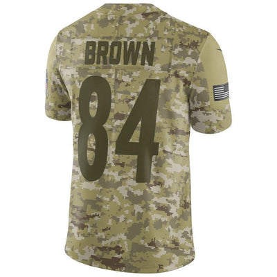 Antonio Brown Pittsburgh Steelers Game Jersey Camo