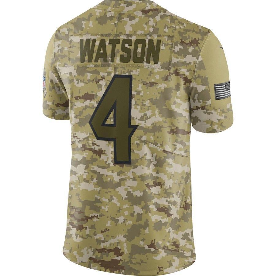 Deshaun Watson Houston Texans Game Jersey Camo