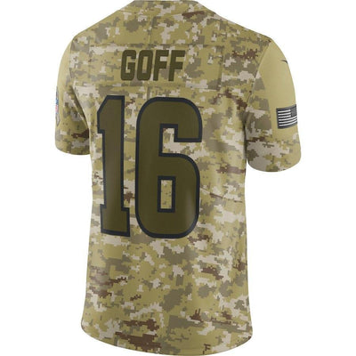Jared Goff Los Angeles Rams Game Jersey Camo
