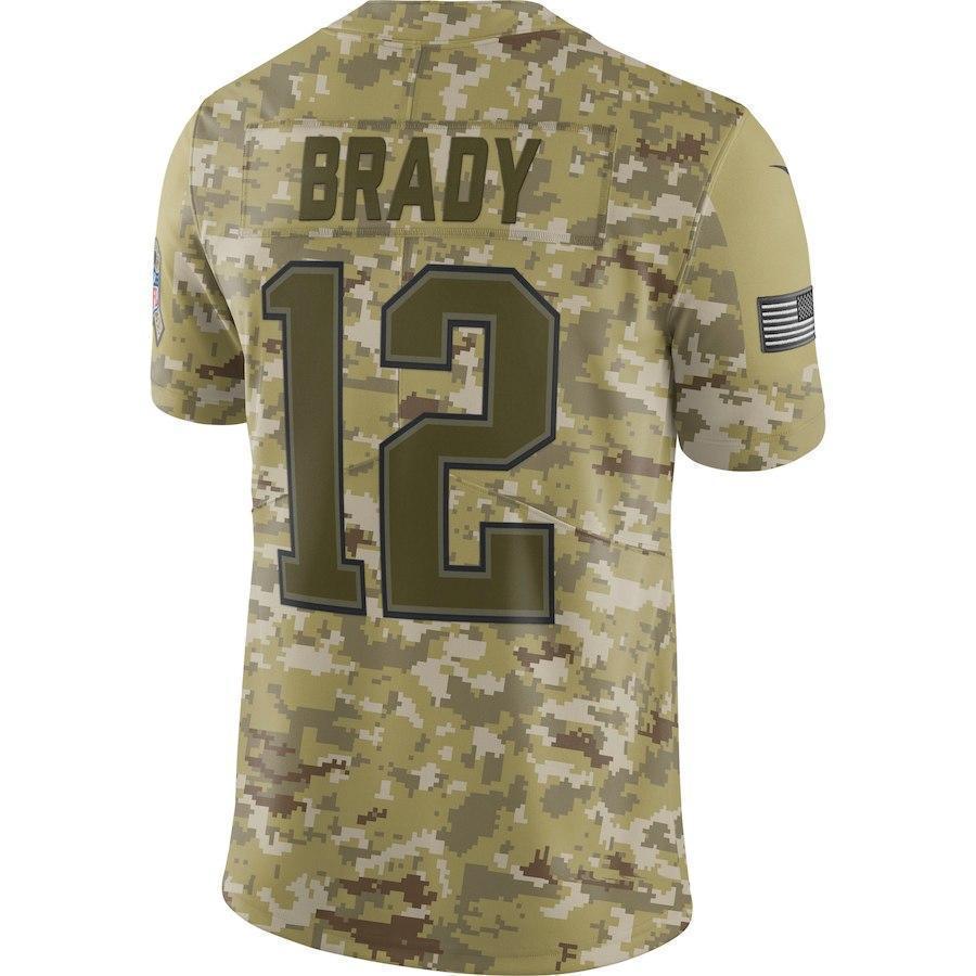 Tom Brady New England Patriots Game Jersey Camo