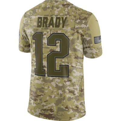Tom Brady New England Patriots Game Jersey Camo