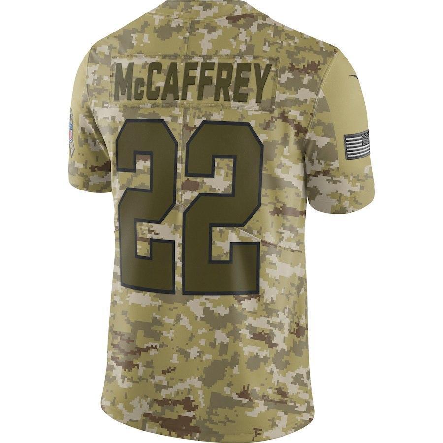 Christian McCaffrey Carolina Panthers Game Jersey Camo
