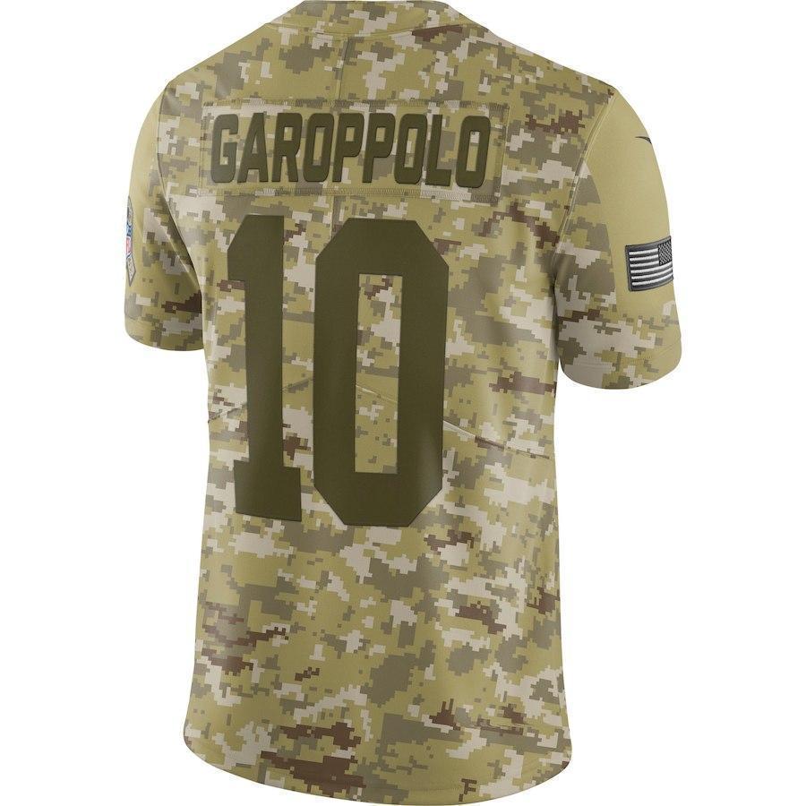 Jimmy Garoppolo San Francisco 49ers Game Jersey Camo