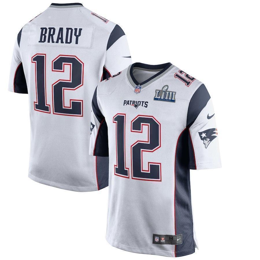 Tom Brady New England Patriots Super Bowl LIII Game Jersey