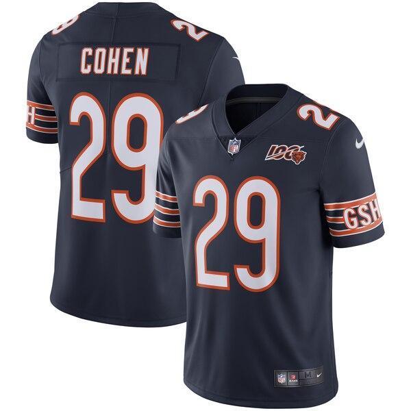 Tarik Cohen Chicago Bears 100th Season Game Jersey - Navy