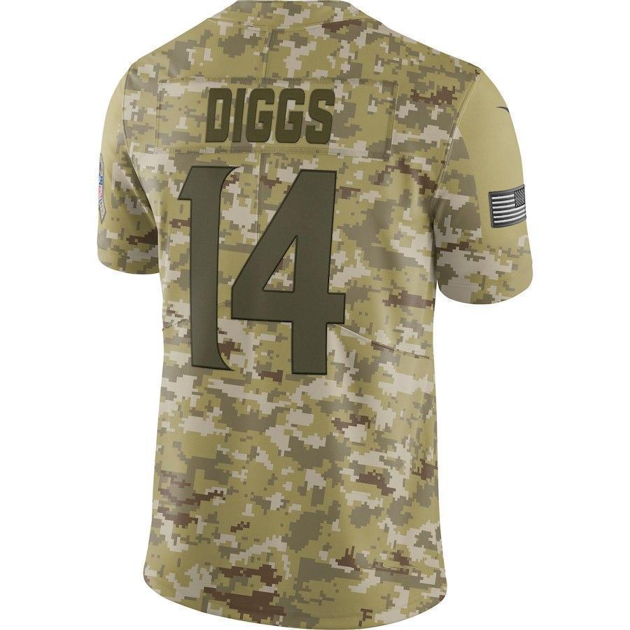 Stefon Diggs Minnesota Vikings Game Jersey Camo