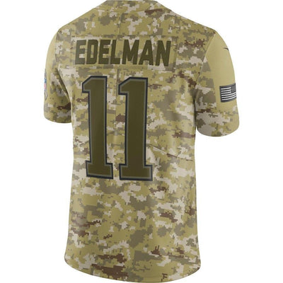 Julian Edelman New England Patriots Game Jersey Camo