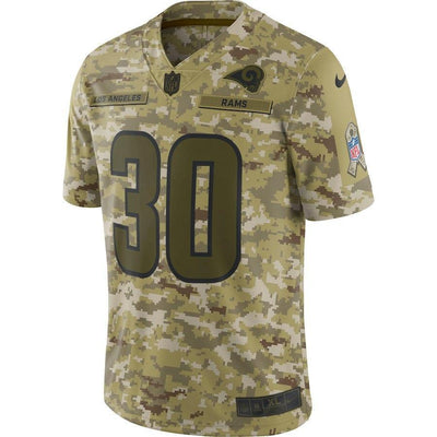 Todd Gurley II Los Angeles Rams Game Jersey Camo