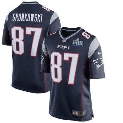 Rob Gronkowski New England Patriots Super Bowl LIII Game Jersey