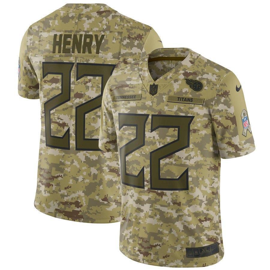 Derrick Henry Tennessee Titans Game Jersey Camo
