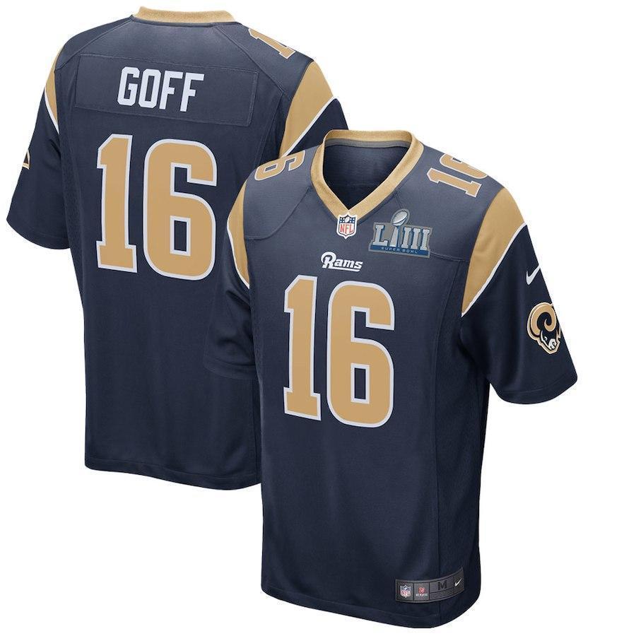 Jared Goff Los Angeles Rams Super Bowl LIII Game Jersey