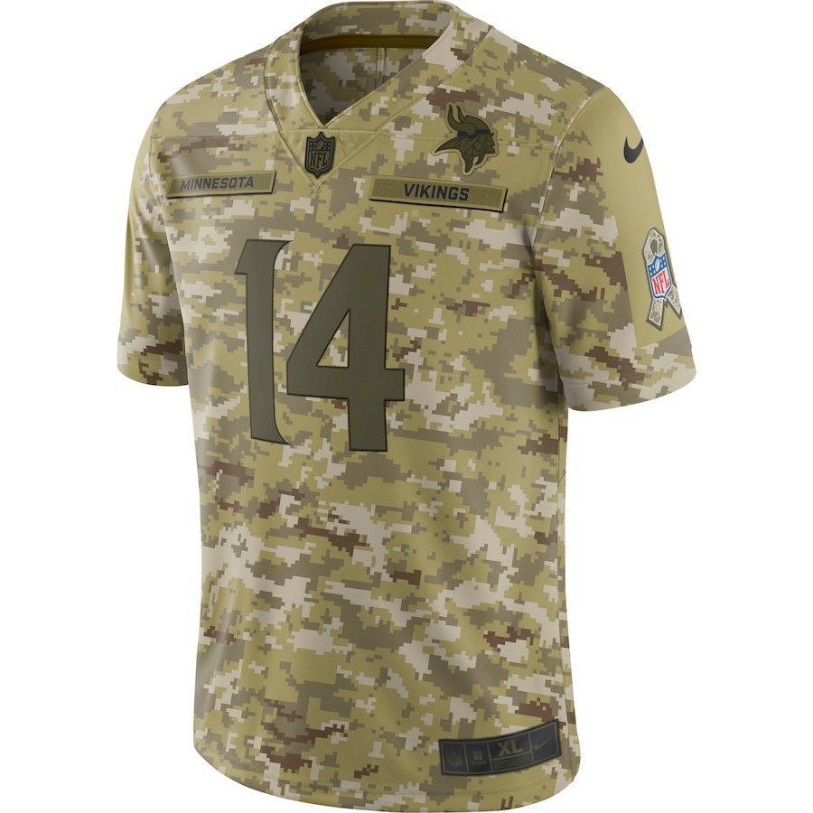 Stefon Diggs Minnesota Vikings Game Jersey Camo