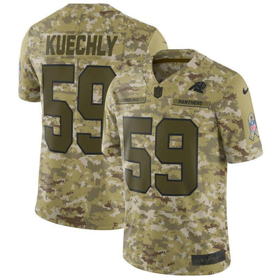 Luke Kuechly Carolina Panthers Game Jersey Camo