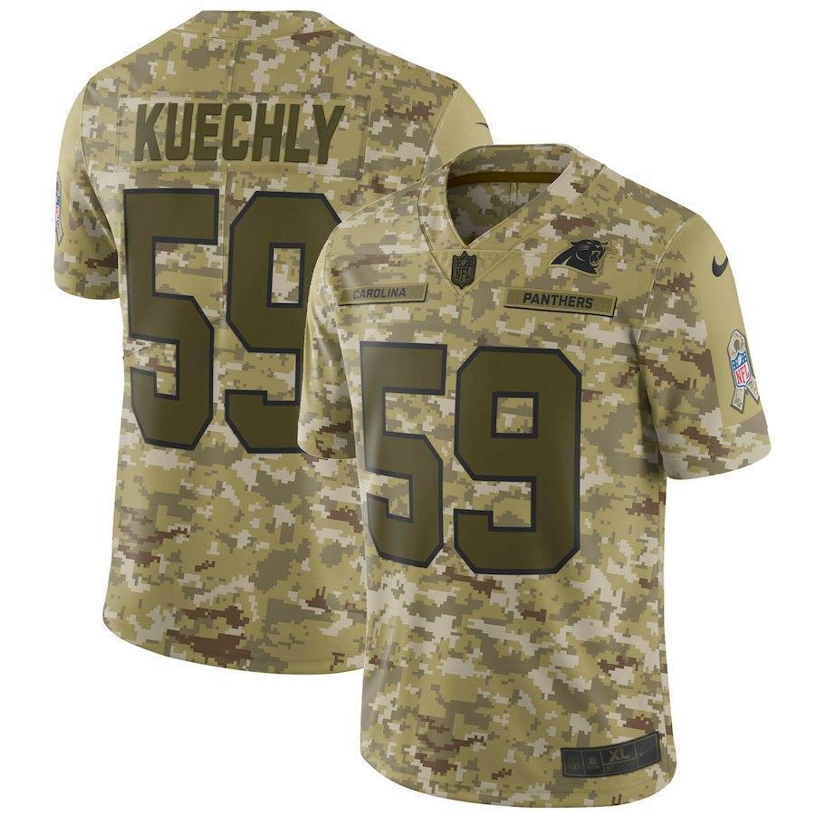 Luke Kuechly Carolina Panthers Game Jersey Camo
