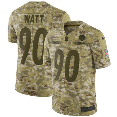 T.J. Watt Pittsburgh Steelers Game Jersey Camo