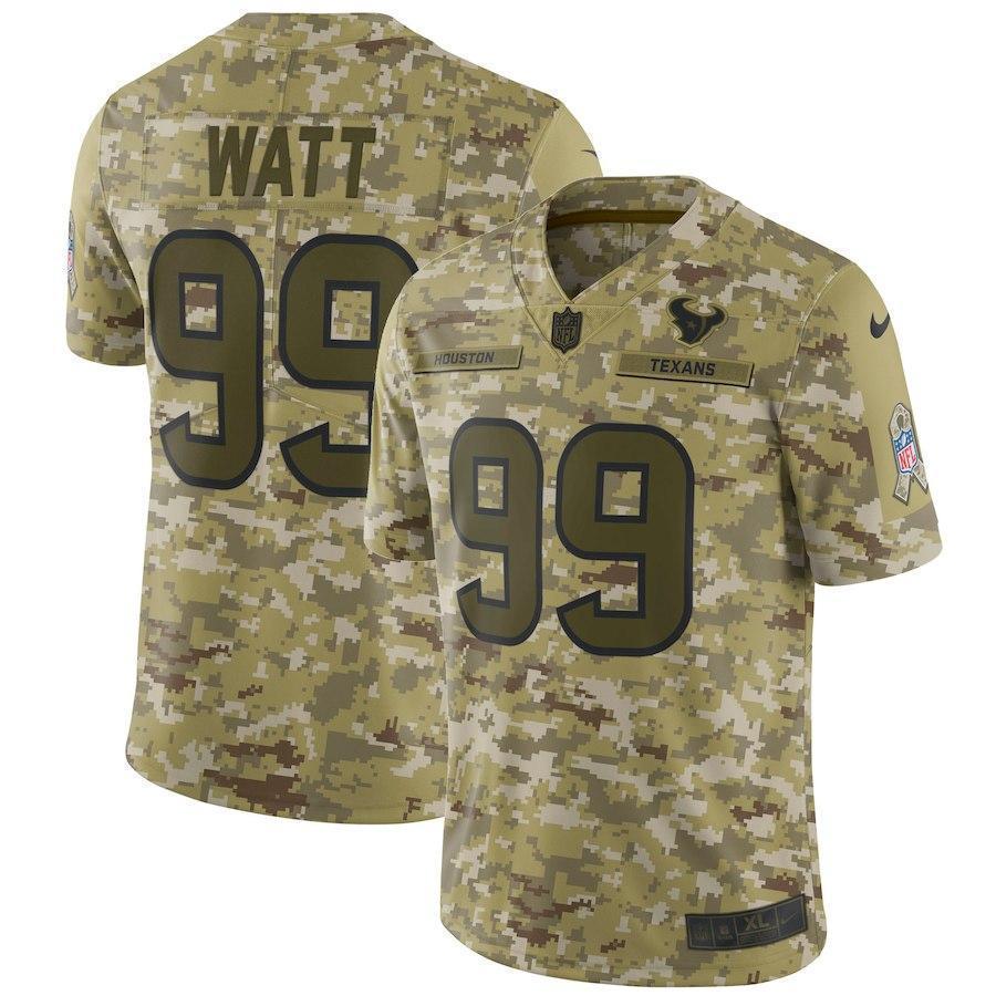 J.J. Watt Houston Texans Game Jersey Camo