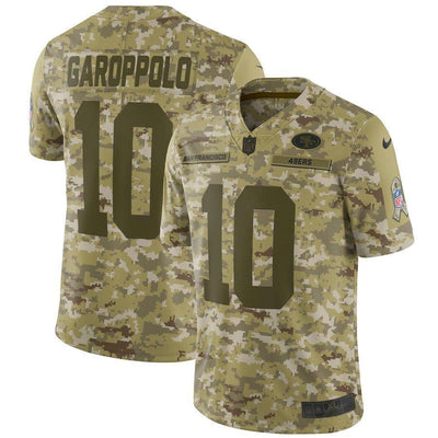 Jimmy Garoppolo San Francisco 49ers Game Jersey Camo