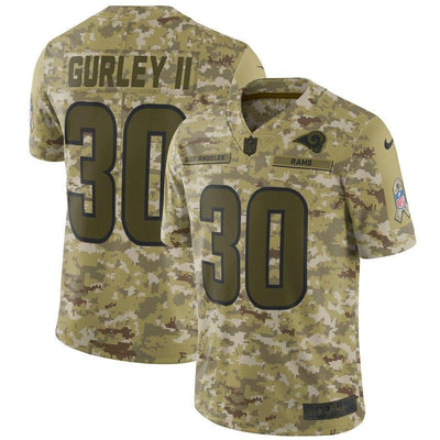 Todd Gurley II Los Angeles Rams Game Jersey Camo