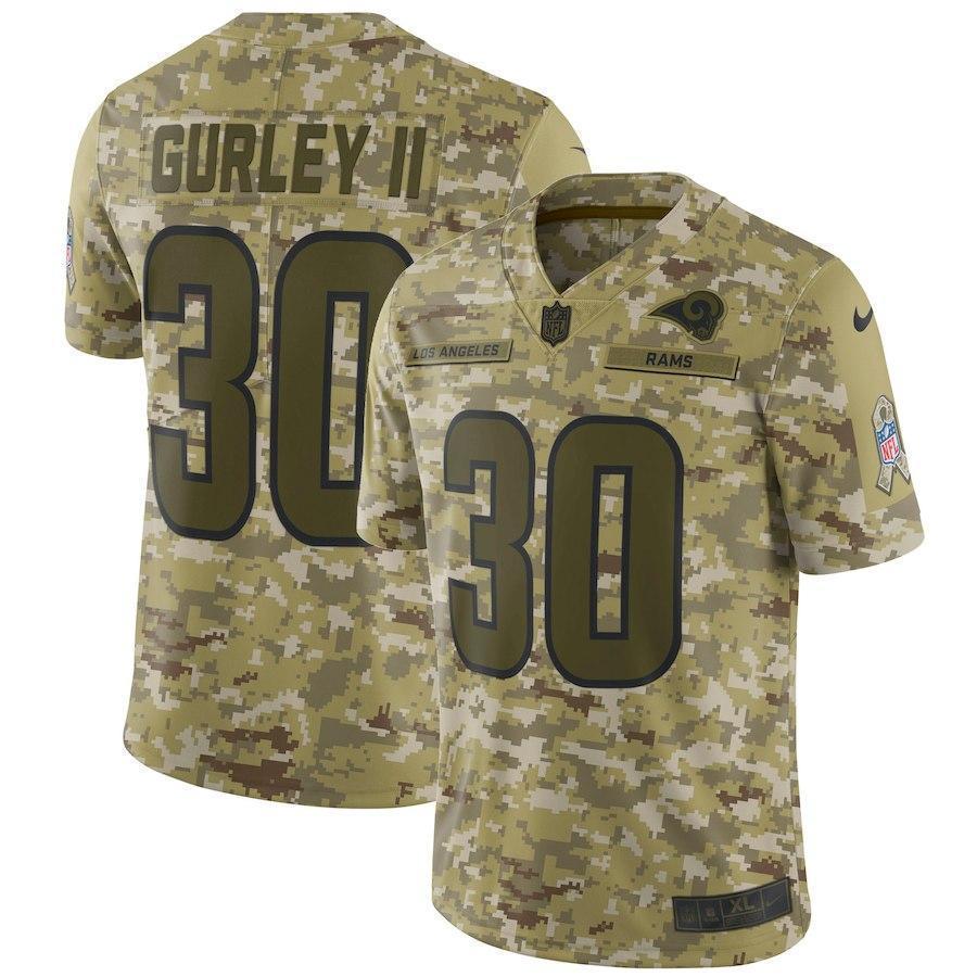 Todd Gurley II Los Angeles Rams Game Jersey Camo