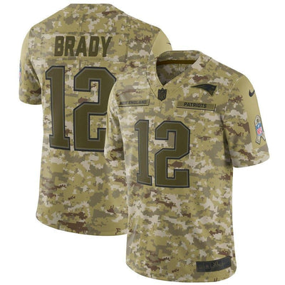 Tom Brady New England Patriots Game Jersey Camo