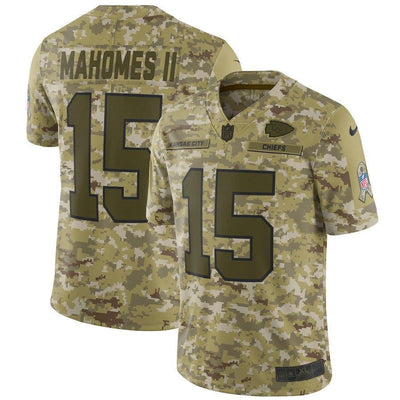 Patrick Mahomes Kansas City Chiefs Game Jersey Camo