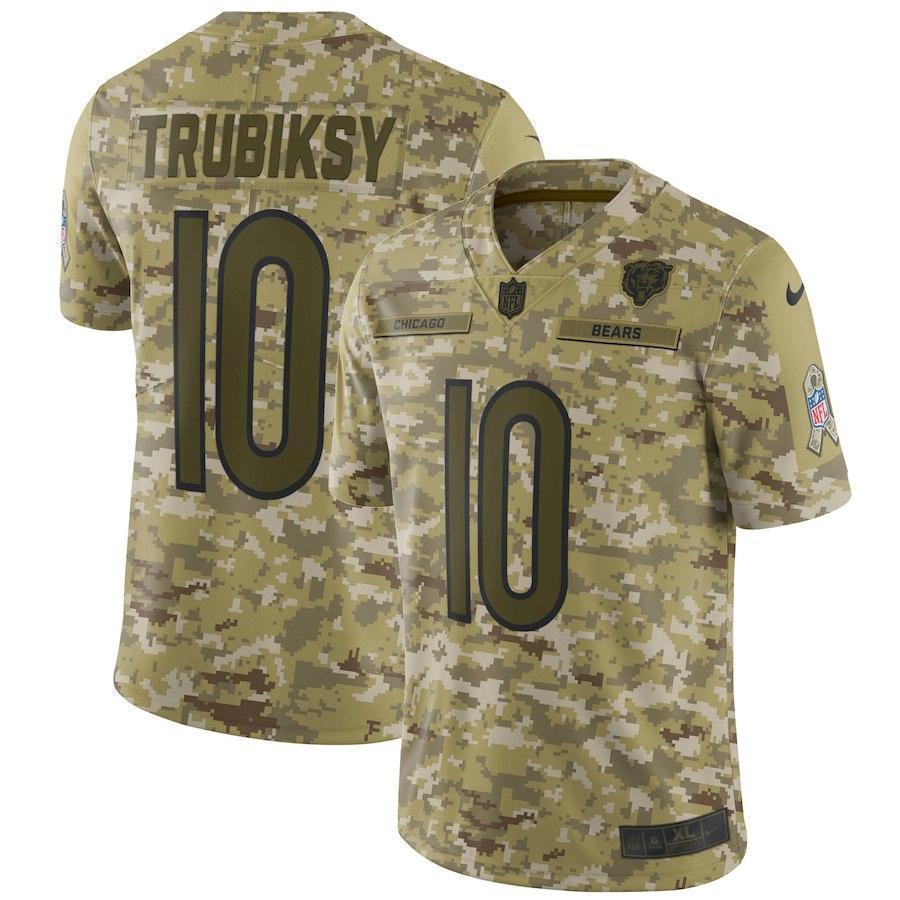 Mitchell Trubisky Chicago Bears Game Jersey Camo