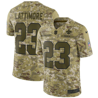 Marshon Lattimore New Orleans Saints Game Jersey Camo
