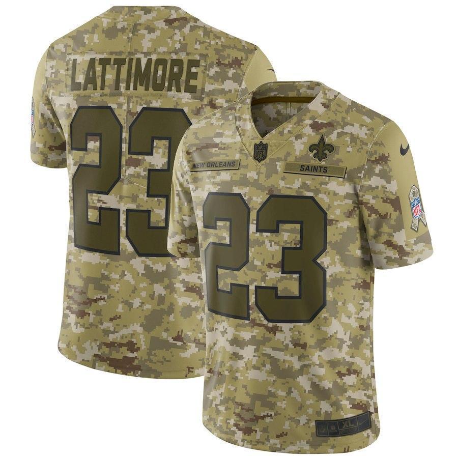 Marshon Lattimore New Orleans Saints Game Jersey Camo