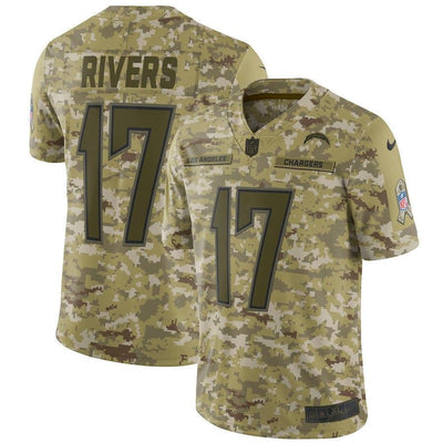 Philip Rivers Los Angeles Chargers Game Jersey Camo
