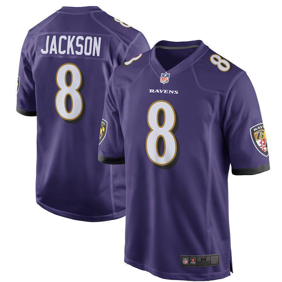 Lamar Jackson Baltimore Ravens 2018 NFL Draft Pick Game Jersey