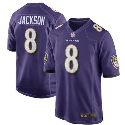 Lamar Jackson Baltimore Ravens 2018 NFL Draft Pick Game Jersey