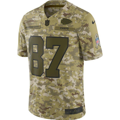Travis Kelce Kansas City Chiefs Game Jersey Camo